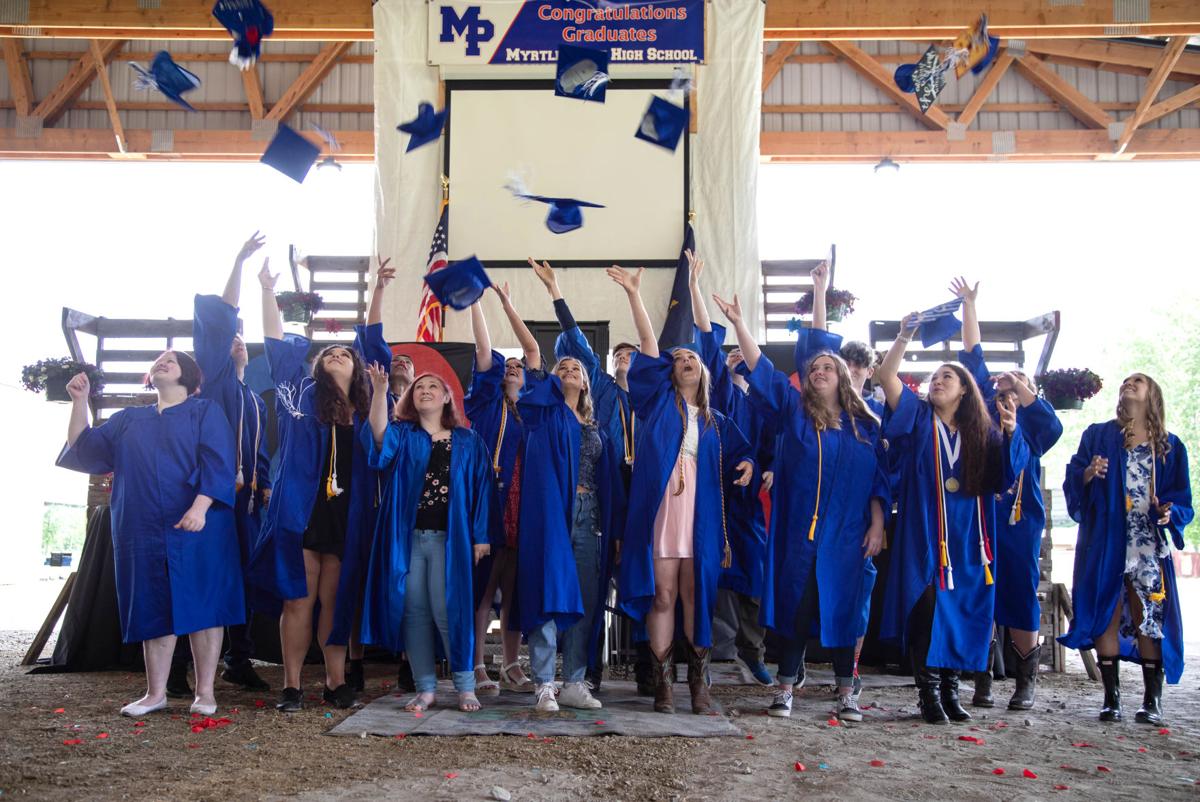 Myrtle Point High School celebrates Class of 2020 with drivein