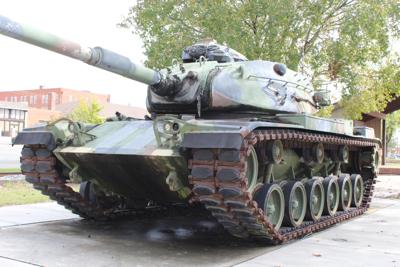 A M60A3 tank is on display at the park.