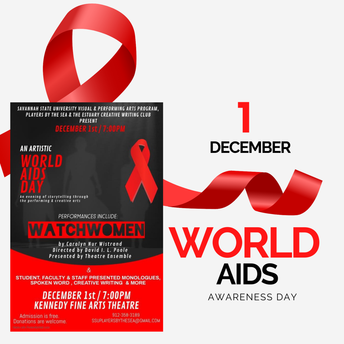 savannah state s theatre program along with the creative writing club uses the arts to observe world aids day news tigersroar com