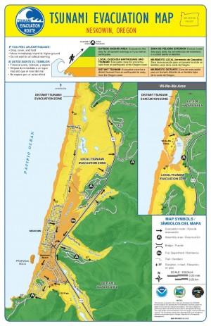Neskowin Tsunami Evacuation Map Tillamookheadlightherald Com