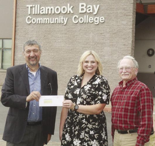 Ben Núñez delivers $100,000 gift his father left to Tillamook Bay Community College