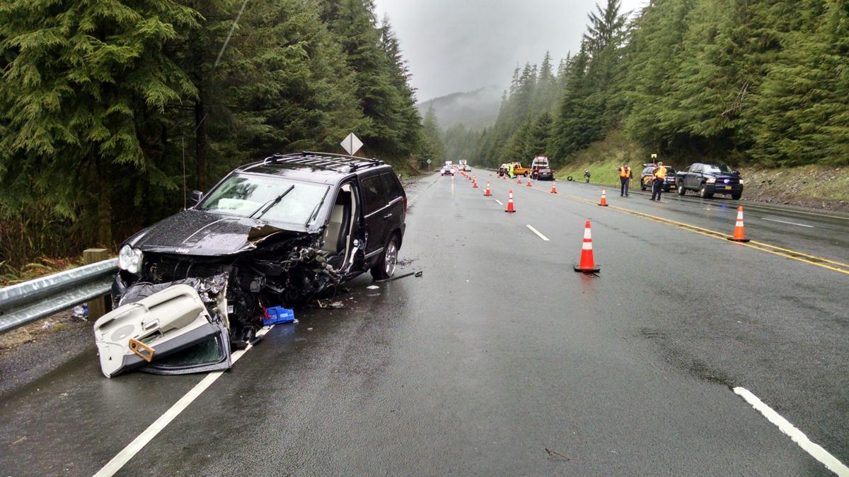 Two vehicle crash on Hwy. 26 just east of Necanicum in Clatsop County