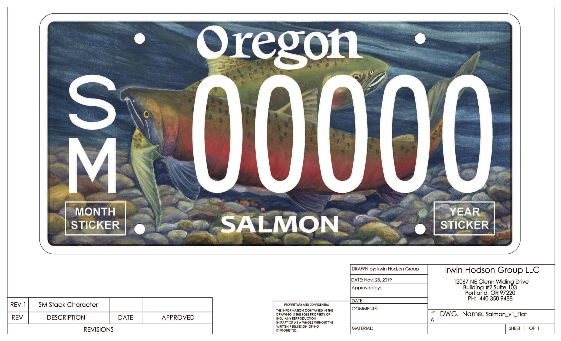Oregon salmon license plate gets new design News tillamookheadlightherald pic