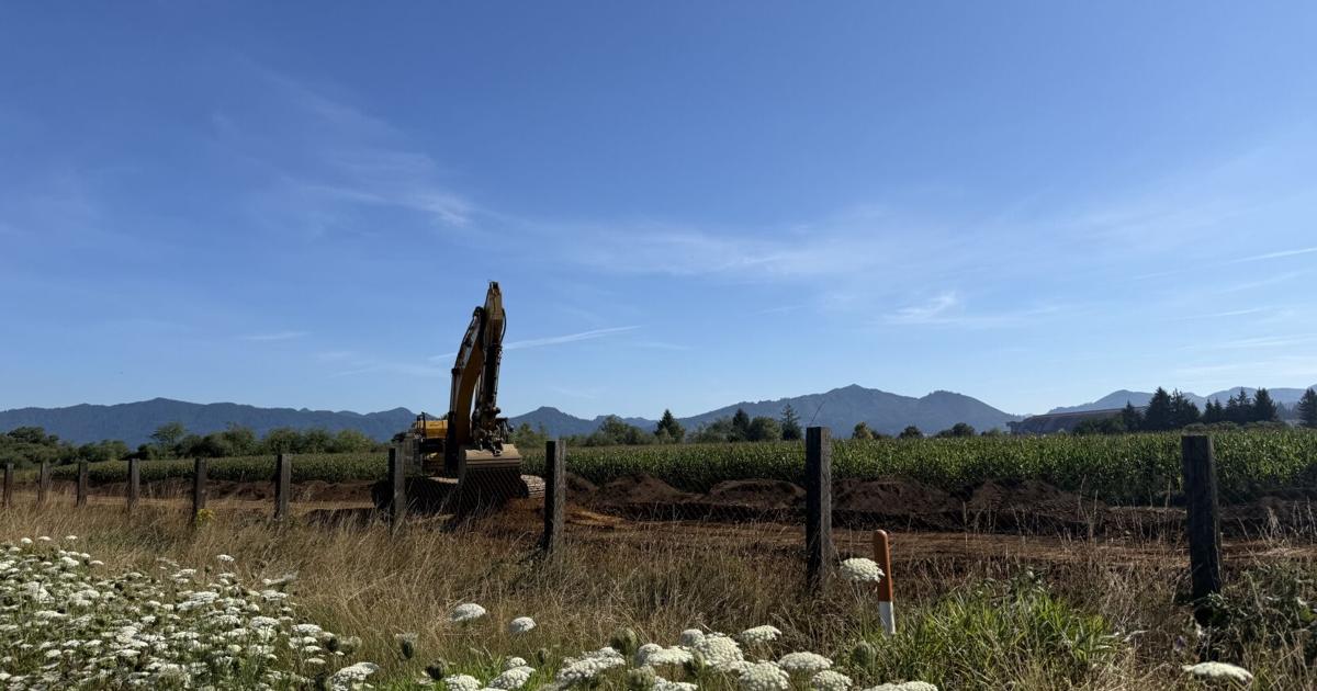 Tillamook water mainline halfway complete