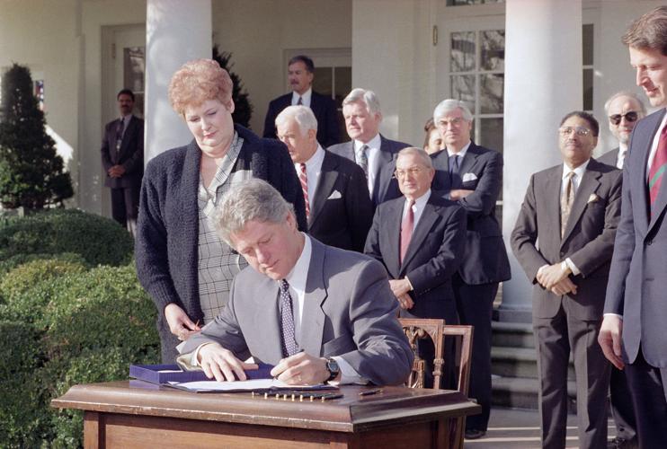 President Clinton - Family Leave Bill