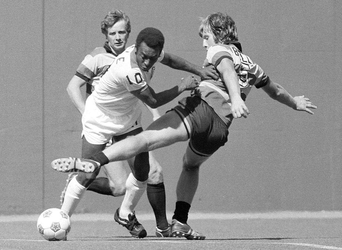 Pelé hat-trick ball from Cosmos v Los Angeles Aztecs 1977 