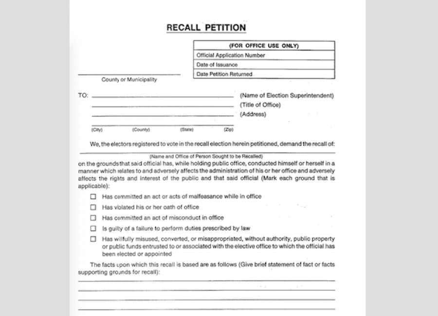 Recalling Statement What does it take to recall an elected official? | Local News | times ...