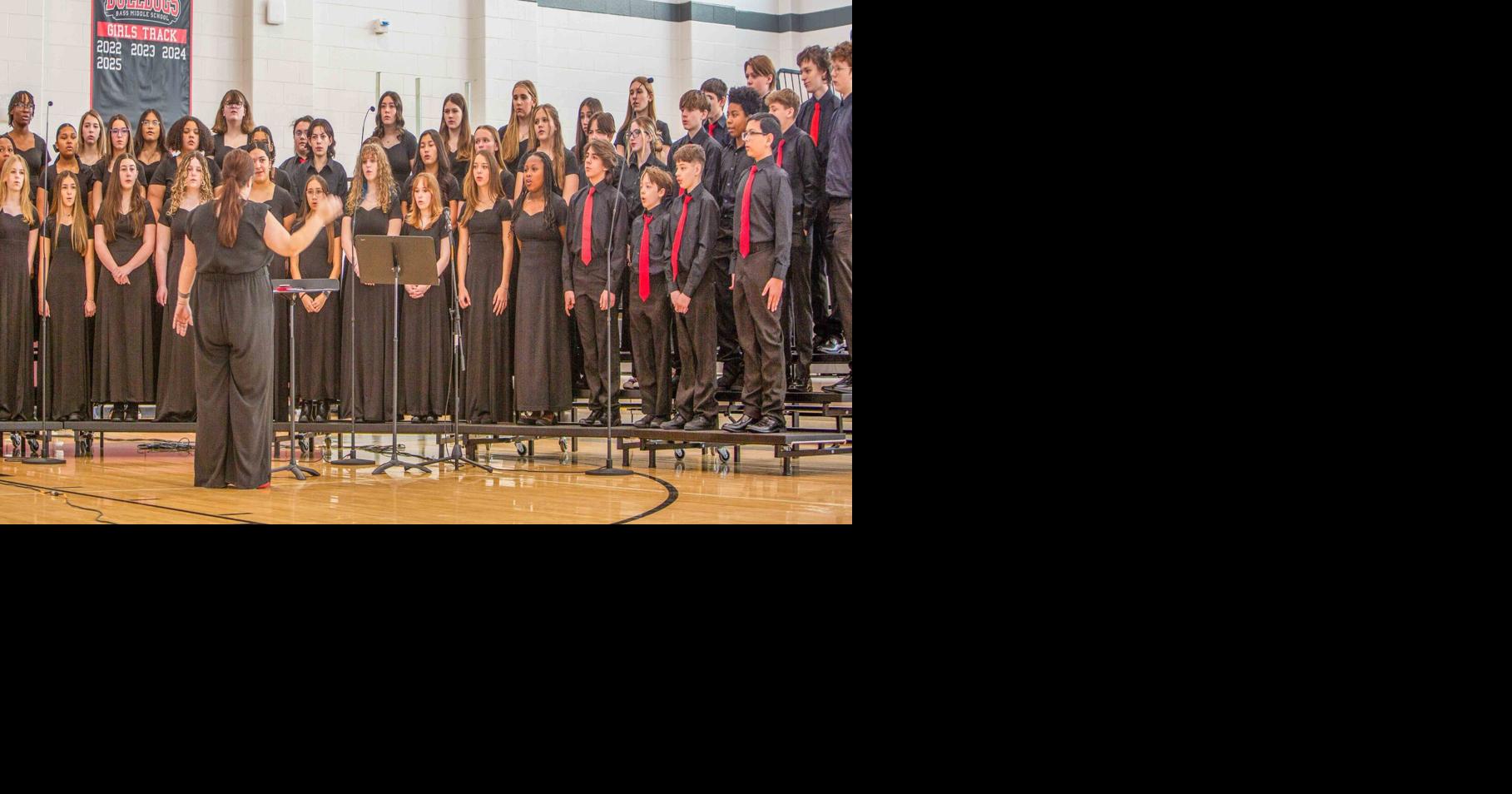Bass Middle School marks Black History Month with program, door contest