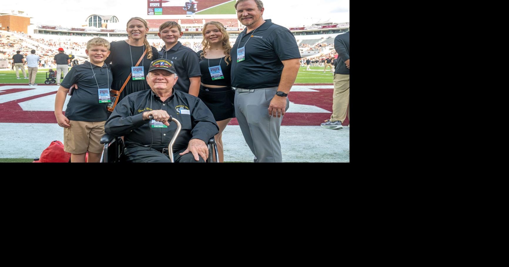 Newnan veteran honored during Mississippi State Veterans Day game