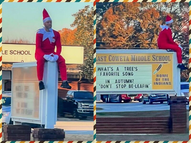 East Coweta teacher spreads holiday cheer as Elf on the Shelf | News |  times-herald.com