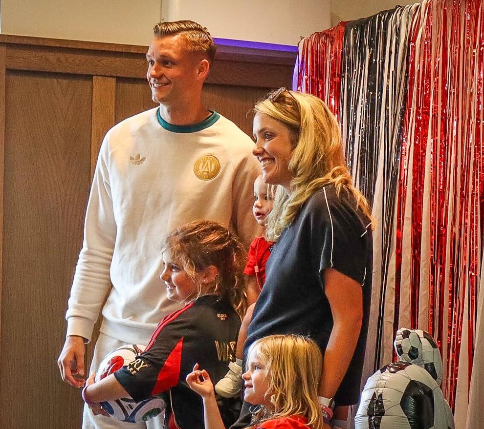 Atlanta United’s Stian Gregersen visits local Chick-Fil-A