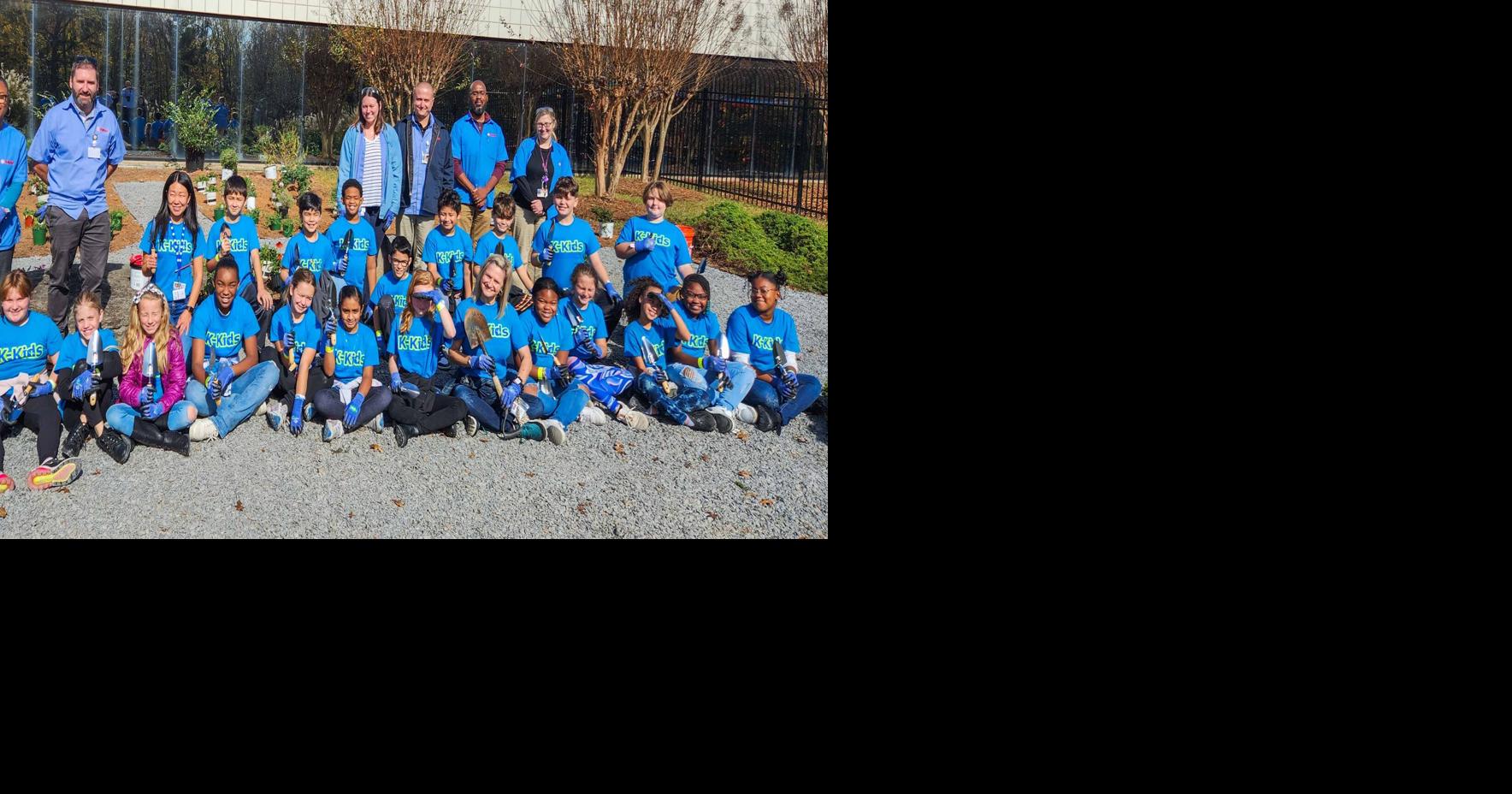 Welsh Elementary students help establish community pollinator garden at