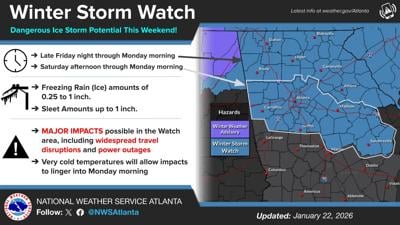 Winter storm watch issued for Coweta County | News | times-herald.com
