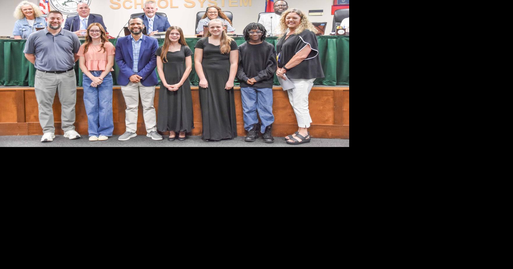 Board of Education recognizes All-State Band students