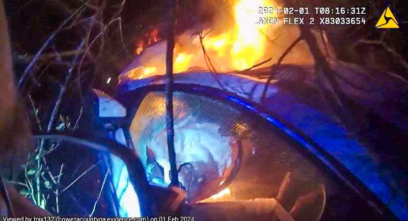 Deputies rescue victim from burning car | News | times-herald.com