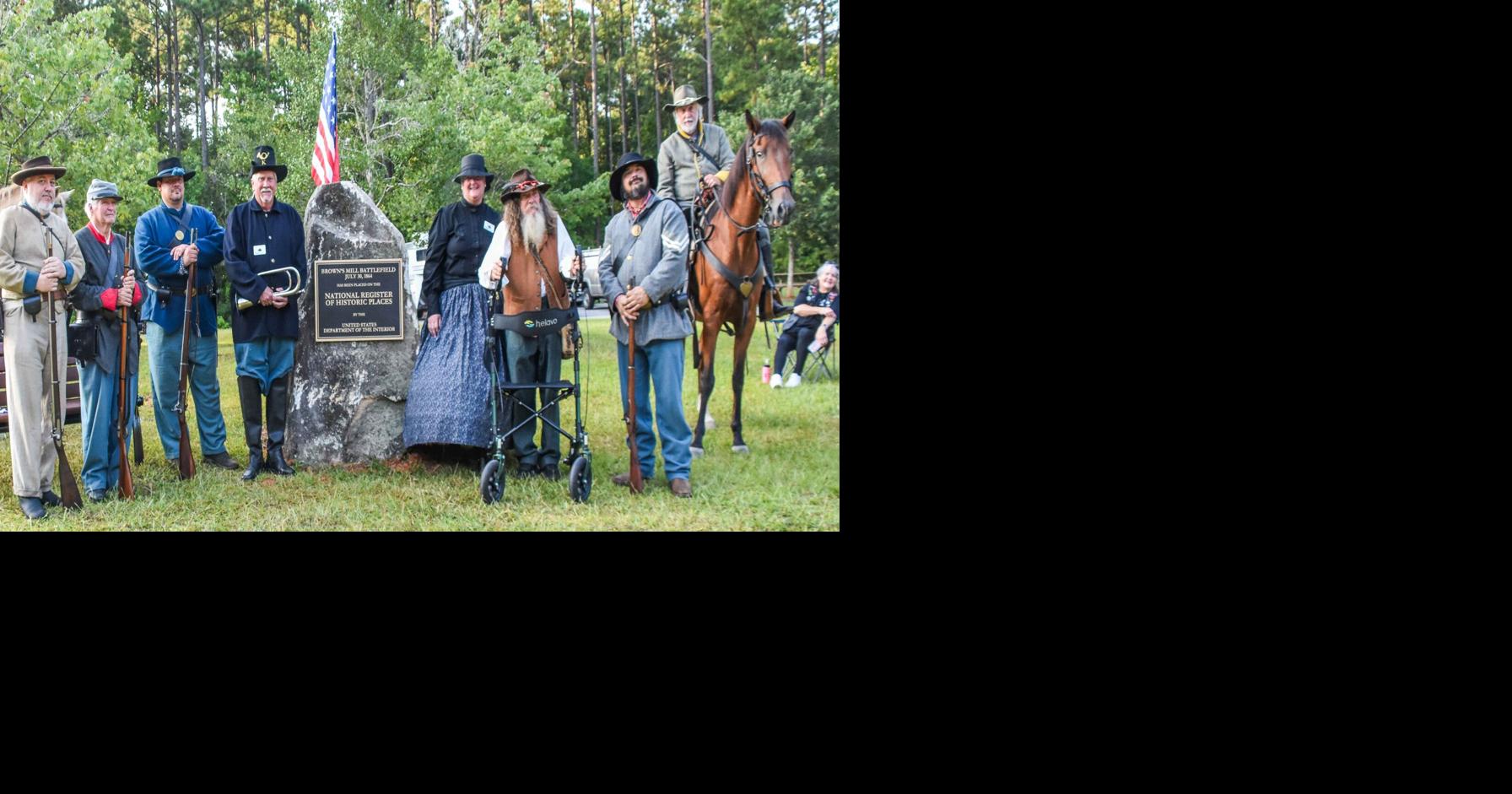 Historical marker unveiled at Brown's Mill Battlefield after decades of preservation work