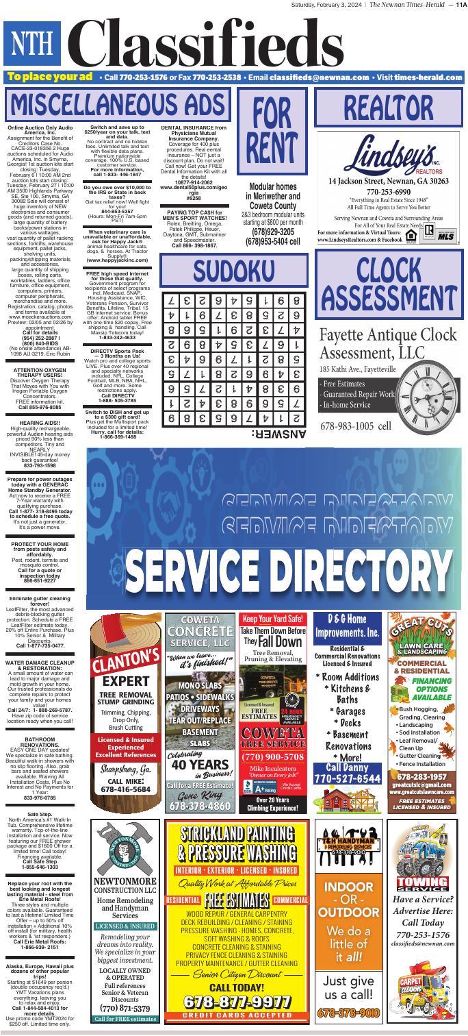 Page A11 The Newnan TimesHerald