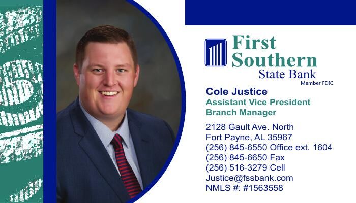 Bank: First Southern State Bank Cole Justice