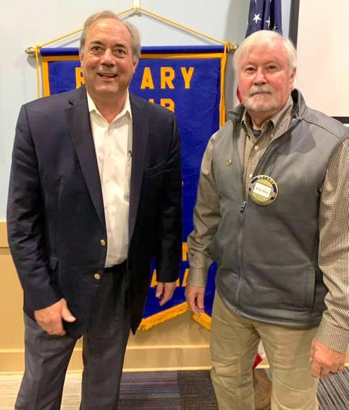Livingston visits Fort Payne Rotary Club meeting