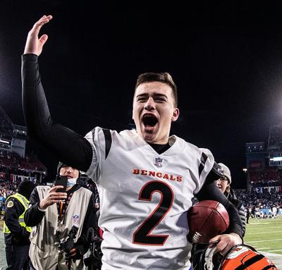 NFL-Bengals' rookie kicker takes record playoff run to Super Bowl