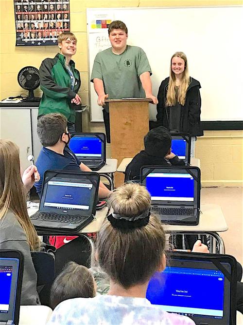 Sylvania FFA officers hold conservation education classes for fifth-graders, earn volunteer hours