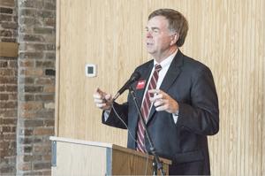 Republican governor hopeful Battle makes stop at Coal & Iron