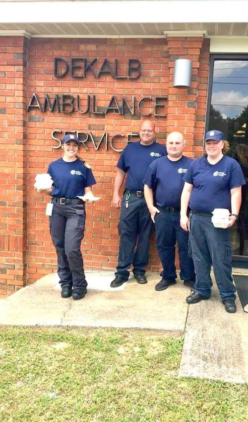 Lookout Mountain Community Meals, Fontana's feeds DeKalb Ambulance Service