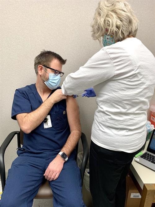 Hospital staff begins receiving vaccine on Monday