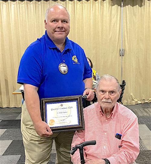 Dr. Gibson recognized by Lions Club for achieving Quarter Century Club