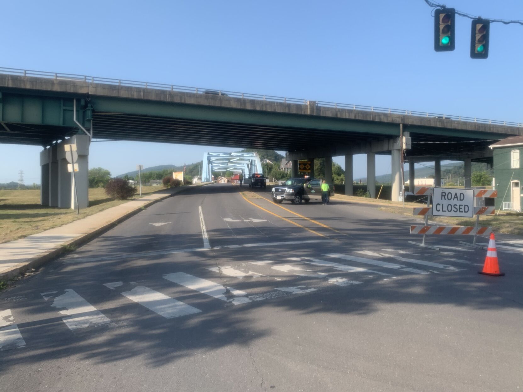 Blue Bridge reopens after Ridgeley water main break Local News