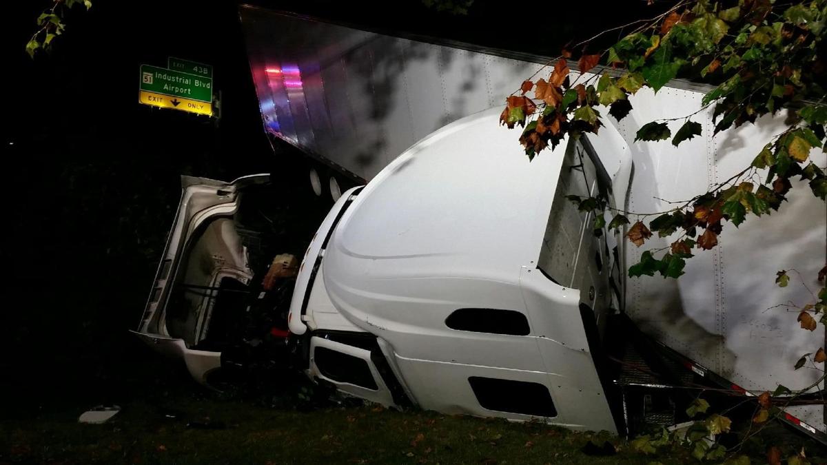 UPDATE Wet roadway factored in I68 tractortrailer crash Local News