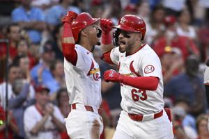 Michael Siani hits his first homer and drives in 4 as Cardinals beat Orioles 6-3; Nats end slide, defeat slumping Twins