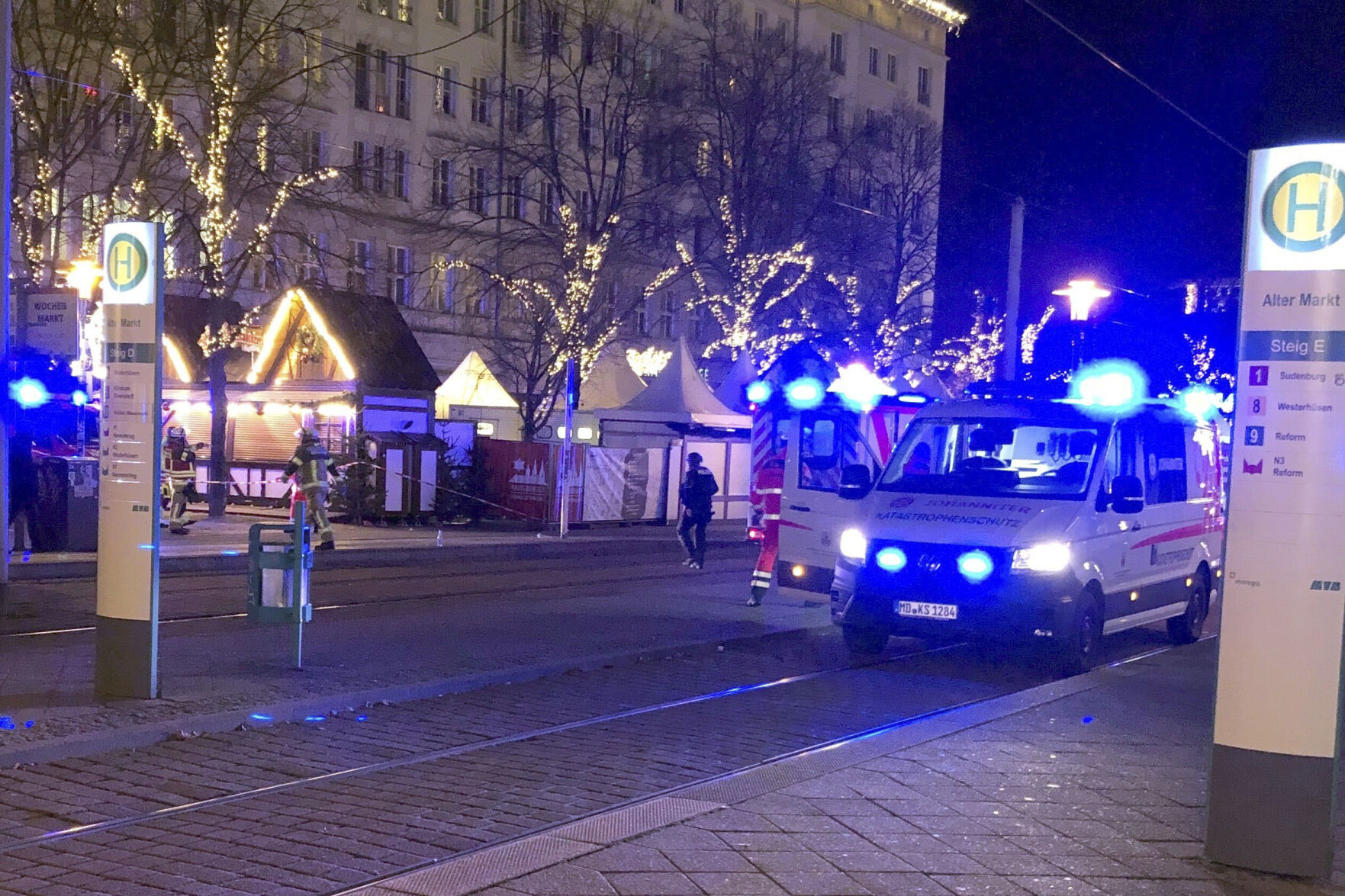 A Car Drives Into A Christmas Market In Germany In What Authorities ...