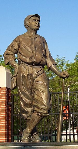 Photo Gallery: Peter Franchot visits Jimmie Foxx statue