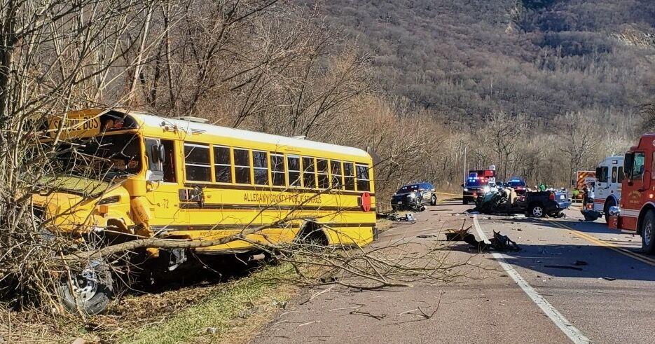Two hurt in crash involving school bus; no students on board | Local ...