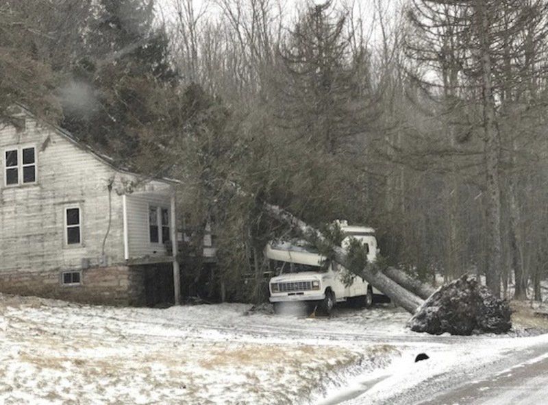 UPDATE Gusting winds destroy building at fire department Local News