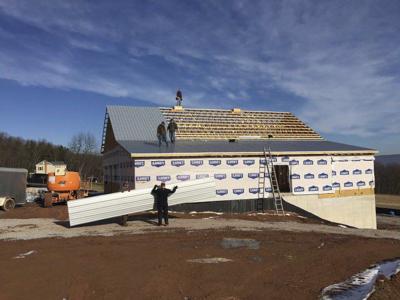 Roof In Place As Construction Of Area S Latest Craft Brewery Progresses Local News Times News Com