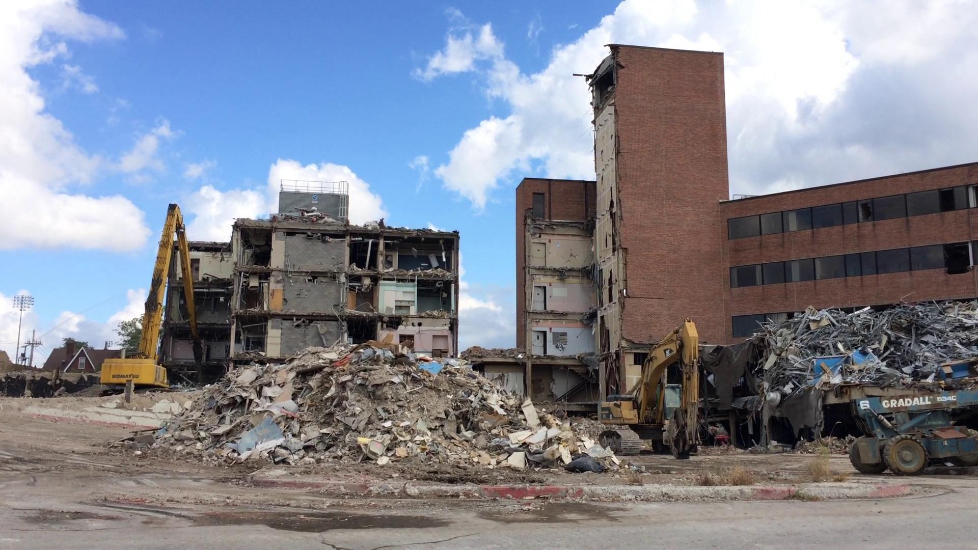 Memorial Hospital Demolition Continues Local News Times News Com