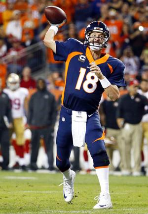 Today in Sports, Oct. 19, 2014 — Peyton Manning breaks Brett Favre’s NFL record of 508 career touchdown passes