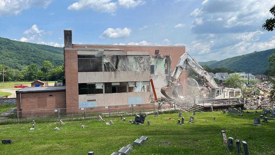 PHOTOS/VIDEO | Demolition continues at former Allegany High ...