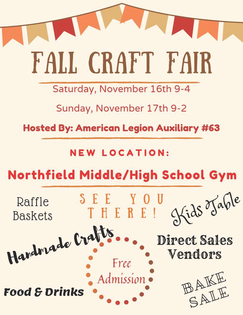 Fall Craft & Vendor Sale | Calendar | timesargus.com