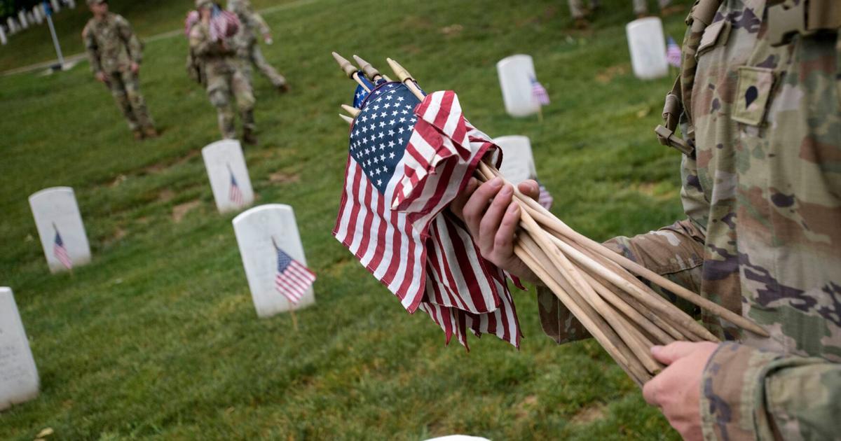 Arlington Cemetery Flags In | National | timesargus.com