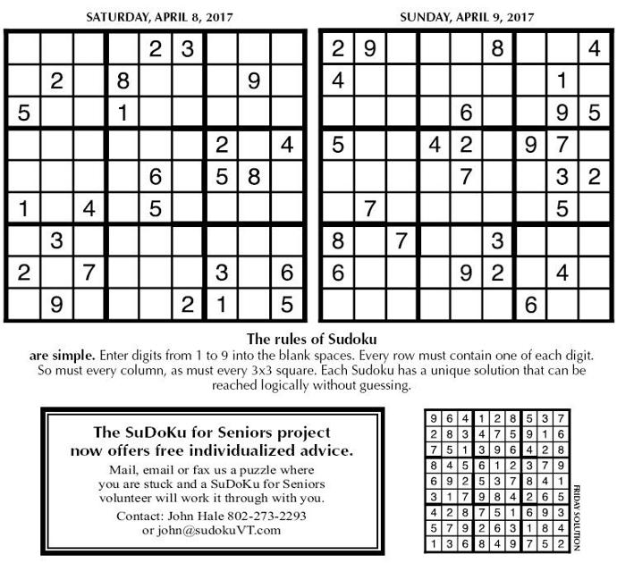 SUDOKU | Puzzles | timesargus.com