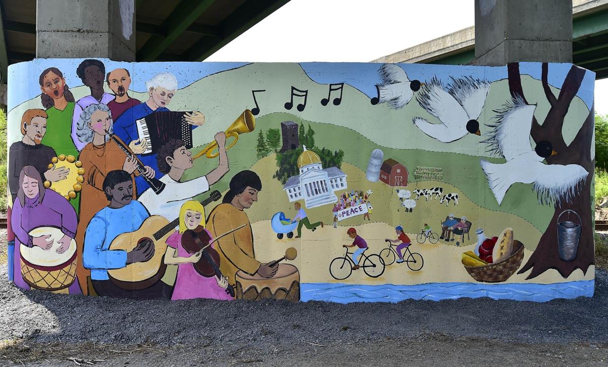 Wallpaper Pretty Picture Volunteers Bring Mural Art To Dreary Concrete For Free