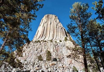 Devils Tower Legends surround giant rock butte&#146;s formation