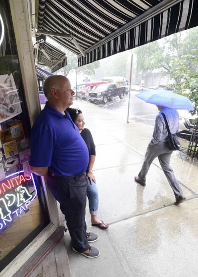 Waiting out the downpour