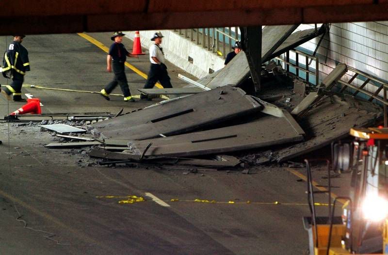 3 Ton Concrete Slab Crushes Car Kills 1 In Big Dig Tunnel News Timesargus Com