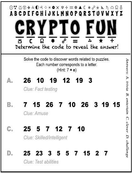 crypto crypt puzzles