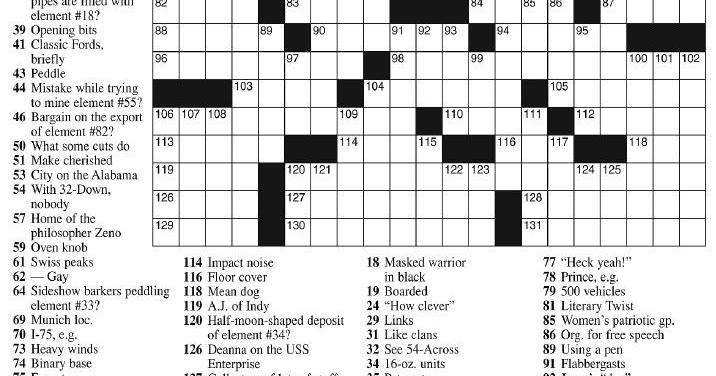 PREMIER CROSSWORD Puzzles Timesargus Com