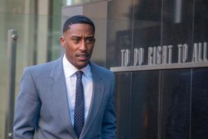 An Australian jury convicts British entertainer Yung Filly of assault as he weeps in court